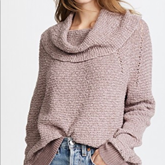 Free People Sweaters - Free People By Your Side Purple Oversized sweater
